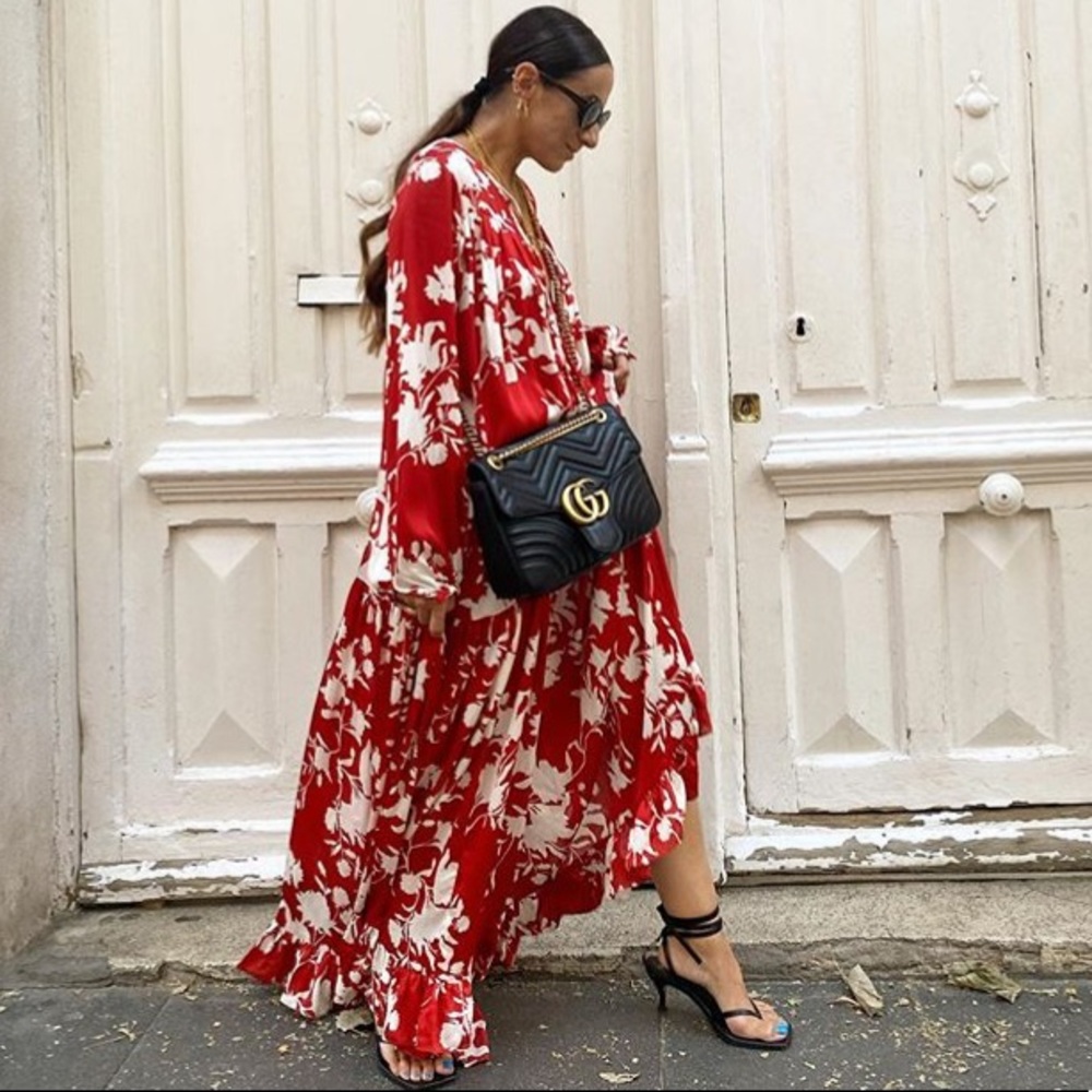 JOHANNA ORTIZ x H&M VOLUMINOUS SATIN DRESS - Picture 6 of 12